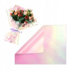shumee Holografski ovojni papir, 20-delni celofanski listi z motivom rož