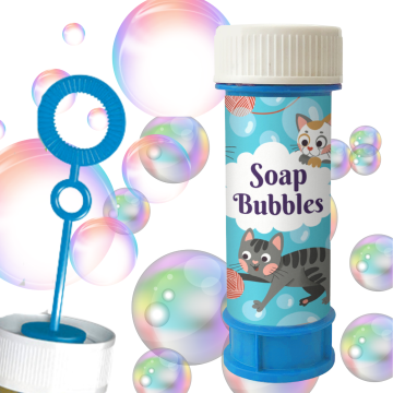 shumee Komplet tekočih milnih mehurčkov z živalsko tematiko muce in mačke 60 ml 300233