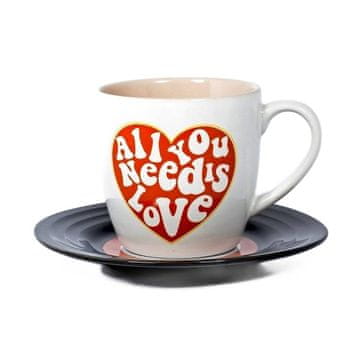 shumee Beatles Valentinovo vrček s krožnikom za zaljubljence, darilo za ženo