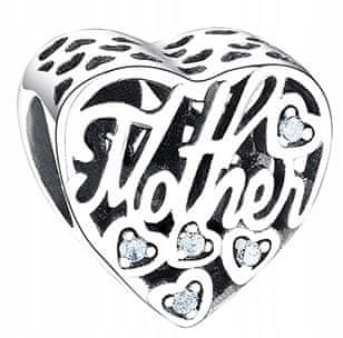 shumee Obeski Srebrna matična perla z družino mama mama mama SREBRO 925