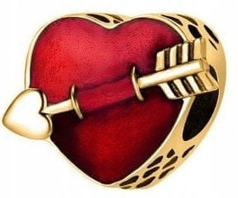 shumee Zlati obeski Puščica Srce Valentinovo Kupidova puščica Ljubezen SREBRO 925