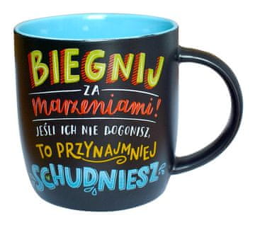 shumee Skodelica za pisanje s kredo 300 ml "Teci za svojimi sanjami" TB-002