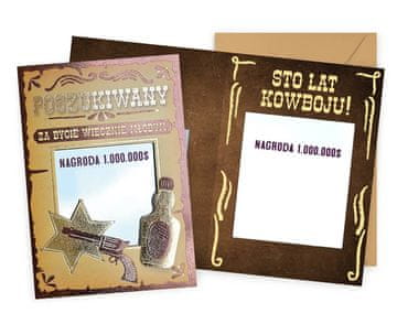 shumee Rojstnodnevna voščilnica (kavbojska, ogledalo) DK-1216