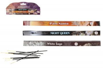 shumee Dišeče kadilo z vonjem belega žajblja, palo santo in nočne kraljice, 3 paketi po 8 ISP613