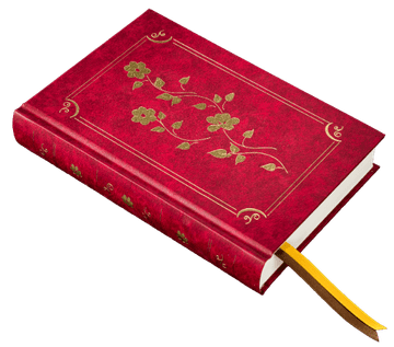 shumee Zvezek dnevnik "Zlati trenutki" 350 strani s črtami A5, šivan, pozlačen, rdeč