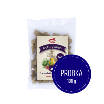 shumee Raca z zelenjavo za pse | 100g vzorec | hladno stiskana hrana | Leiky