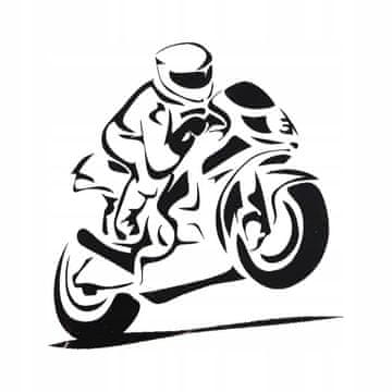 shumee Nalepka za motorno kolo CAR RACER za avto črne barve