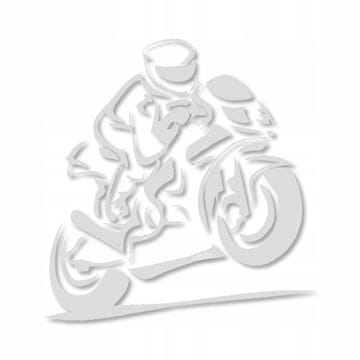 shumee Nalepka za motor CAR RACER za avto bela