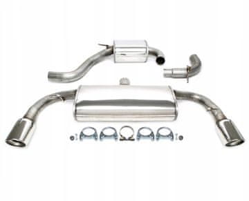 shumee Športni izpušni sistem CATBACK za VW GOLF 6 VI od letnika 2009 do 2012
