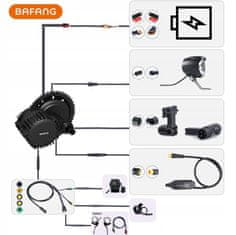 Bafang Bafang 48V 1000W komplet za predelavo električnega kolesa 19AH baterija (Samsung celice)