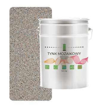 shumee TOPLO SIVI MOZAIČNI OMET IZ SMOLE RAZREDA 1, MOZAIK 12,5 KG, ODPORNEN PROTI ZMRZLI