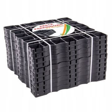 shumee EKO vrtna rešetka, parkirna, dovozna pot, 50x50x3cm, 10 kosov, GEOKRATA, črna