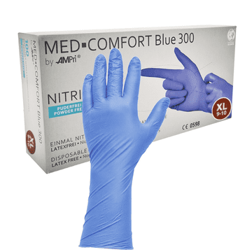 shumee Nitrilne rokavice Ampri Blue 300 XL, 100 kosov