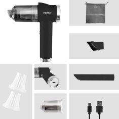shumee Črni brezžični ročni sesalnik Vortex CRC90