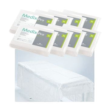 shumee Rjuhe za enkratno uporabo 160 cm x 210 cm bele 20 g MedixPro 40 kosov