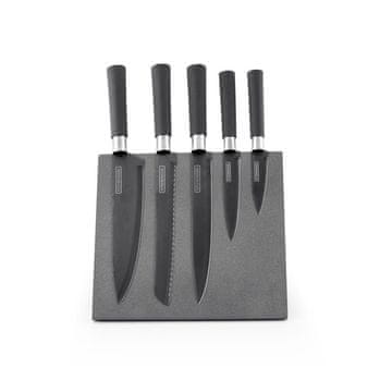 Kitchen Chef Komplet 5 nožev na magnetnem stojalu Kitchencook SLATE