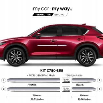 shumee Mazda CX-5 - Kromirane zaščitne letve vrat