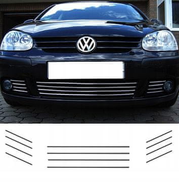shumee VW GOLF V 5 - KROMIRANA MREŽA ODBIJAČA, ČRTE MREŽE