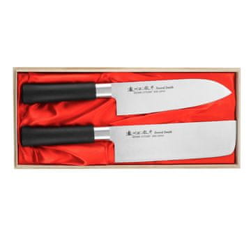 shumee Satake Saku PP Santoku nož + set Nakiri