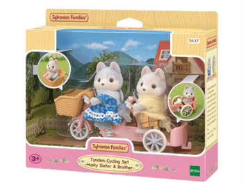 shumee Sylvanian Families 5637 Huskyji na kolesu komplet s figuricami 3+