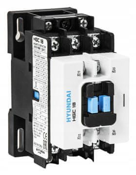 shumee HYUNDAI - HGC KONTAKTOR 18A AC3/440V, 3P + 1NO1NC, 230V 50HZ / 250V 60HZ, AC1-40A, EU AC690V,