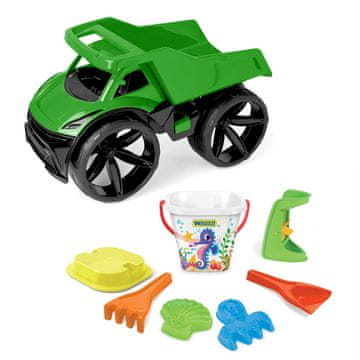 shumee Wader 64012 - Maximus Green kiper + komplet za pesek, 7 kosov.