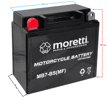 shumee Baterija Moretti 12V AGM (Gel) MB7-BS /12N7-3A