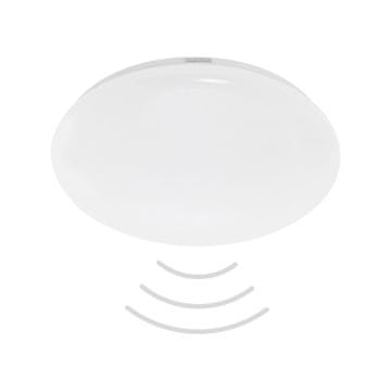 shumee Stropna svetilka s senzorjem gibanja, LED stropna svetilka, 20 W, kopalnica, IP44, barvna temperatura 4000 K