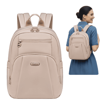 shumee Ženski mestni nahrbtnik bež barve, za iPad 10,9", vodoodporen, 9,3 l. Za študij in vsakodnevno uporabo. CHANTRIA CB770kaki.