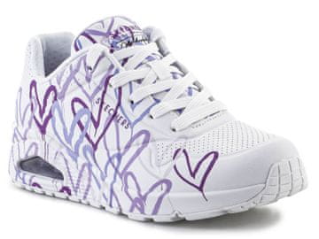 shumee Skechers JGoldcrown Uno Lite - Spread the Love 155507-WLPR EU 39.5