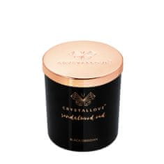 CRYSTALLOVE CRYSTALLOVE Sojina sveča iz črnega obsidijana - sandalovine oud 400g