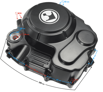 shumee Hyper 125 pokrov sklopke