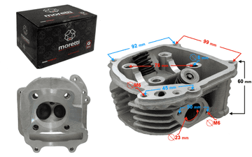 shumee Morettijeva glava valja za skuter 4T 150cc 152QMJ