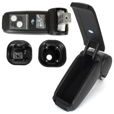MODECAR MINI R55 07-14 komplet naslonov za roke ČRNEGA TKANINE + komplet za montažo