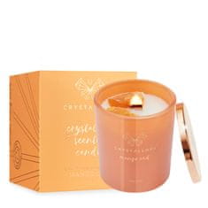 CRYSTALLOVE CRYSTALLOVE Sojina sveča s kalcitom in mangovim oudom 400 g - omejena izdaja