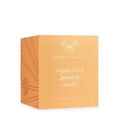 CRYSTALLOVE CRYSTALLOVE Sojina sveča s kalcitom in mangovim oudom 400 g - omejena izdaja