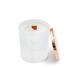 CRYSTALLOVE CRYSTALLOVE Sojina sveča s kamnitim kristalom - bergamot oud 400g