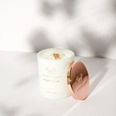 CRYSTALLOVE CRYSTALLOVE Sojina sveča s kamnitim kristalom - bergamot oud 400g