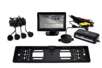 shumee Komplet senzorjev TFT01 4,3" z LED kamero CAM-402, 4 senzorji, črn "GOLD"