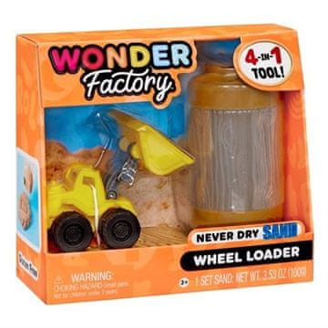 shumee Wonder Factory Never Dry Sand - rjav + nakladalnik