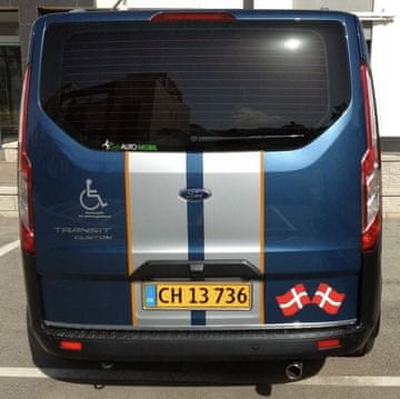 shumee Ford Transit Custom kromirana obloga pokrova prtljažnika