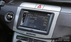 shumee 2 DIN okvir za radio VW Golf, Jetta, Passat, T5, T6, Seat, Škoda Octavia II - črn