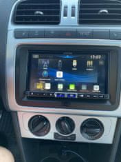 shumee 2 DIN okvir za radio VW Golf, Jetta, Passat, T5, T6, Seat, Škoda Octavia II - črn