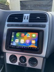 shumee 2 DIN okvir za radio VW Golf, Jetta, Passat, T5, T6, Seat, Škoda Octavia II - črn