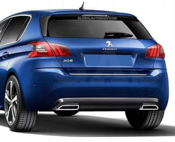shumee PEUGEOT 308 II HB - Kromirana letev na vratih prtljažnika