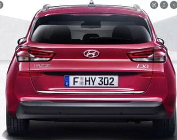shumee Kromirane obloge za Hyundai i30 III Kombi, kromirana vrata prtljažnika