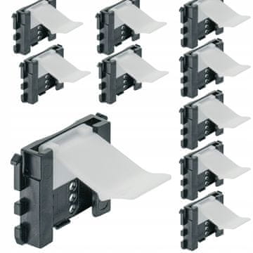 shumee 10x OBJEMKA ZA POKROV PODSTAVKA 16MM PVC HAFLE AXILO ZA PODSTAVKE