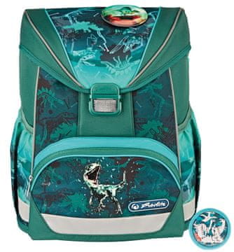shumee Herlitz Ultralahka šolska torba - Green Rex
