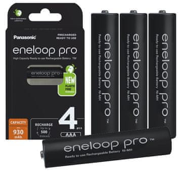shumee 4 baterije Panasonic Eneloop Pro AAA/R03 [930 mAh]