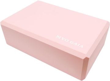 shumee MYO GAIA joga blok - EVA pena brez lateksa zagotavlja odlično oporo, mehko, nedrsečo površino, idealna za jogo, pilates in meditacijo. (EVA roza)